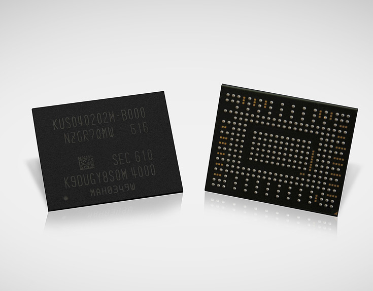 В корпусе PM971-NVMe упаковано 16 чипов Samsung V-NAND плотностью 256 Гбит каждый