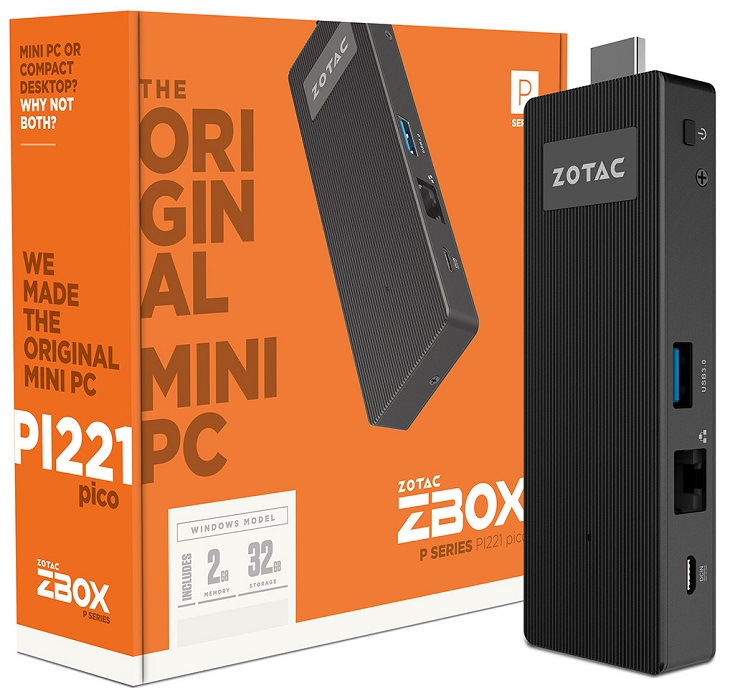 Мини-ПК Zotac PI221 и PI220 базируются на системе Intel Atom x5-Z8300