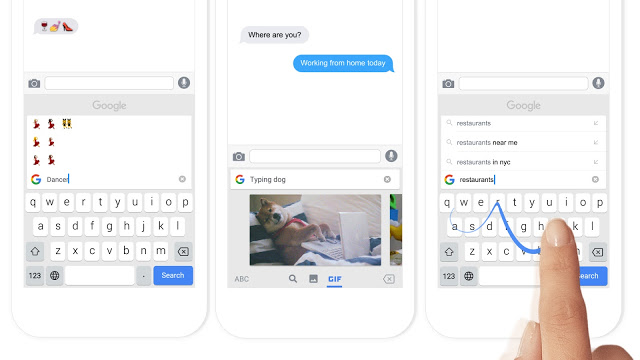 Google представила для iOS клавиатуру Gboard 