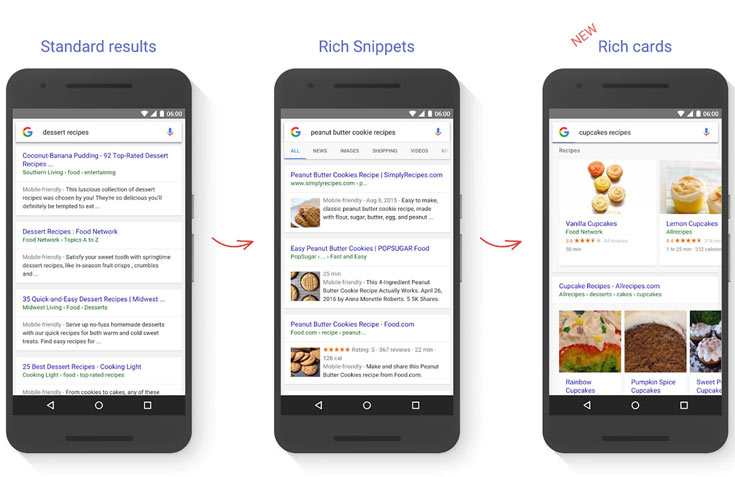 Google делает мобильный поиск более наглядным