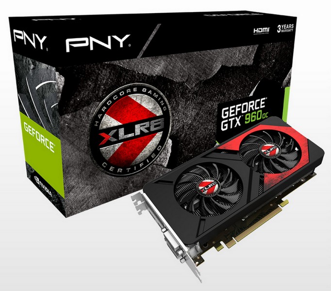 PNY представила GeForce GTX 960 XLR8 OC Gaming и GeForce GTX 950 XLR8 OC Gaming