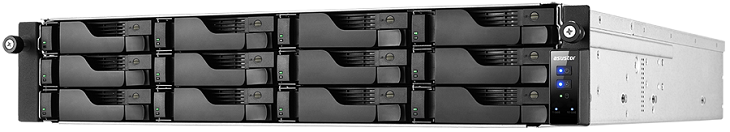 Хранилище Asustor AS6212RD поддерживает объединение четырех портов Gigabit Ethernet
