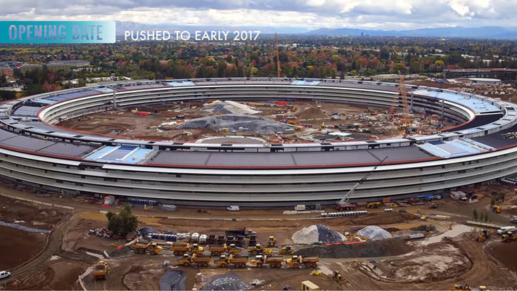 Ожидается, что сотрудники Apple въедут в новый офис в будущем году
