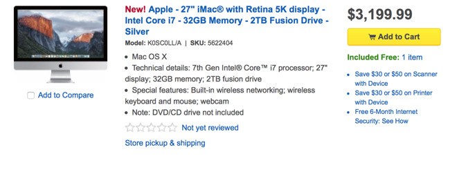 Новый ПК Apple iMac Retina 5K обновится несущественно