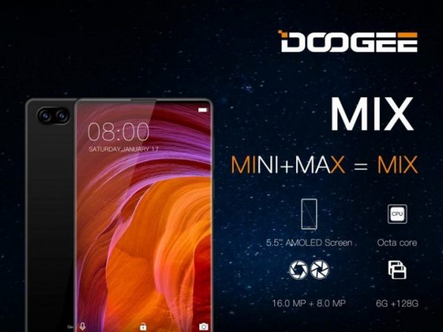 Doogee, копируя смартфон Xiaomi Mi Mix, не стеснялась позаимствовать не только дизайн, но и название