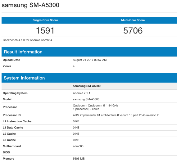 Samsung Galaxy A5 Pro будет основан на SoC Snapdragon 660