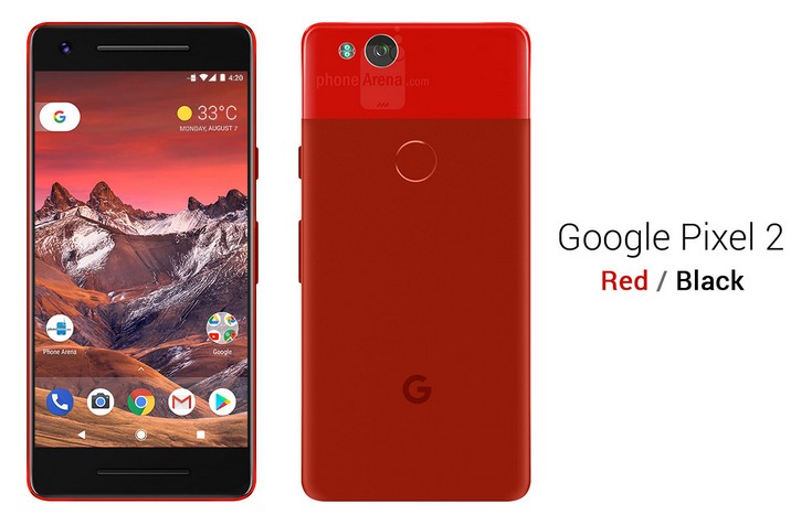 Смартфон Google Pixel 2 будет доступен в пяти цветах