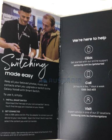 Рекламная брошюра Samsung Galaxy Note 8 подтверждает информацию о возможностях устройства