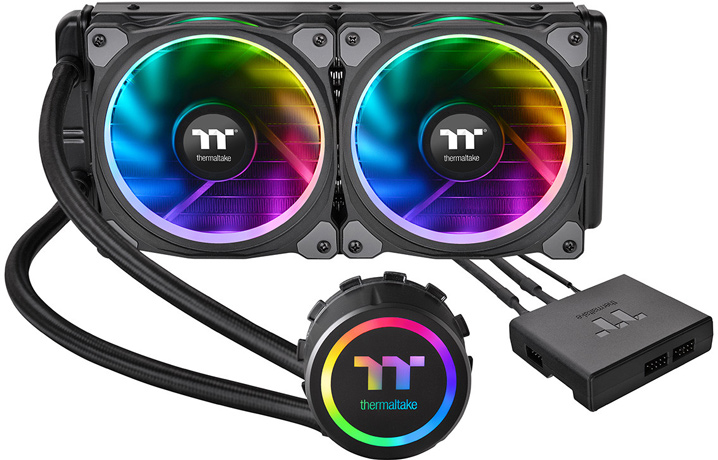 Системы жидкостного охлаждения Thermaltake Floe Riing RGB TT Premium Edition оснащены полноцветной подсветкой
