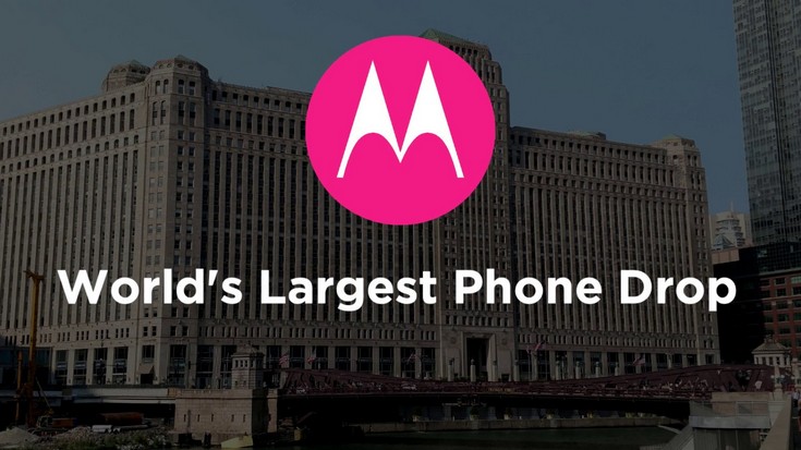 Motorola уронила более 100 смартфонов Moto Z2 Force для рекламы