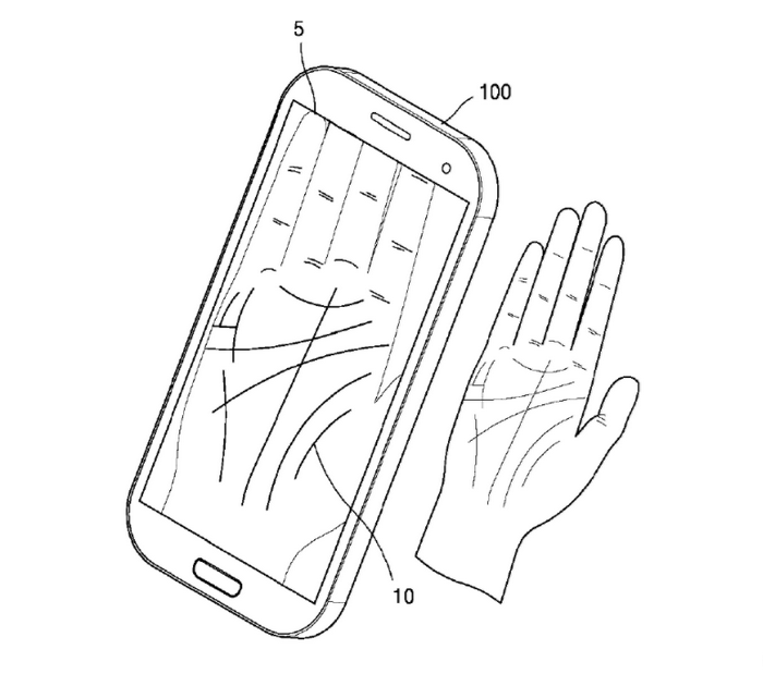Samsung запатентовала технологию сканирования ладони пользователя, которая работает не так, как вы могли подумать