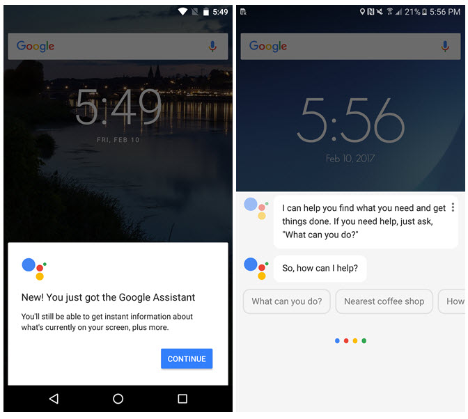 Помощник Google Assistant появляется на новых смартфонах с ОС Android