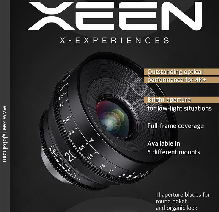Продажи Samyang Xeen 20mm T1.9 начнутся в марте по рекомендованной розничной цене 2200 евро