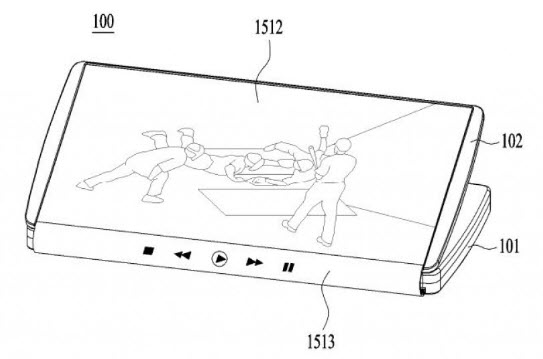 LG запатентовала смартфон со сгибающимся дисплеем