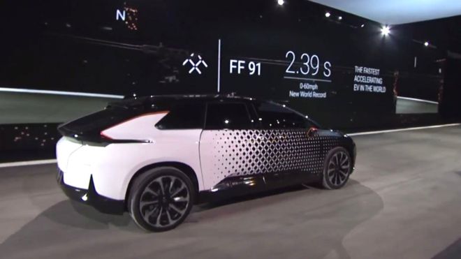 Электромобиль Faraday Future FF91 отнял у Tesla Model S P100D звание самого динамичного серийного автомобиля