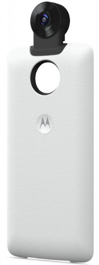 Представлен аксессуар Moto 360 Camera Mod для смартфонов Moto Z phones 