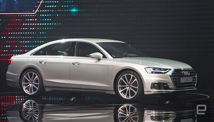 Компания Audi представила автомобиль A8 образца 2019 года
