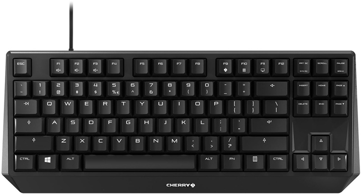 Клавиатура Cherry MX Board 1.0 TKL доступна в вариантах с переключателями MX Red, MX Blue, and MX Brown