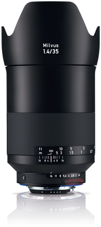 Полнокадровый объектив Zeiss Milvus 1.4/35 будет выпускаться в вариантах для зеркальных камер Canon и Nikon