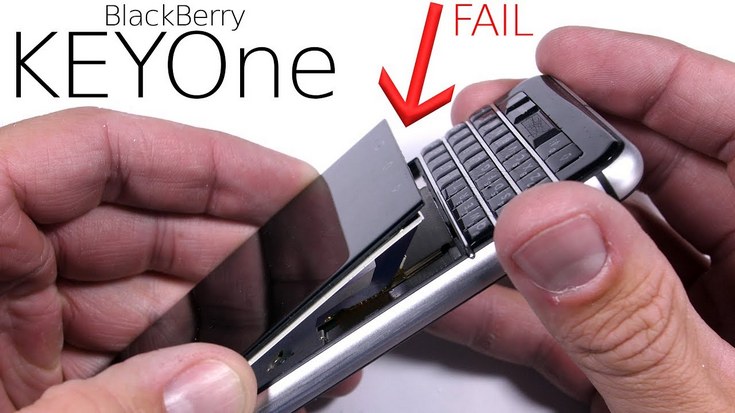  BlackBerry Keyone оказался не самым прочным смартфоном