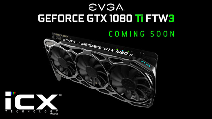 Когда 3D-карта EVGA GeForce GTX 1080 Ti FTW3 с системой охлаждения iCX появится в продаже и сколько она будет стоить — пока неизвестно
