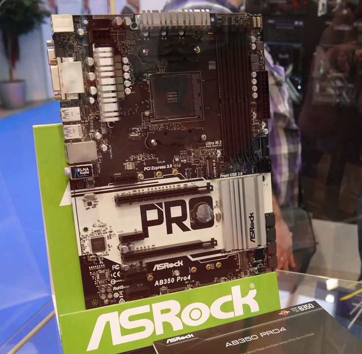 Компания ASRock привезла на CeBIT 2017 системные платы на чипсетах AMD B350, AMD X370 и Intel Z270