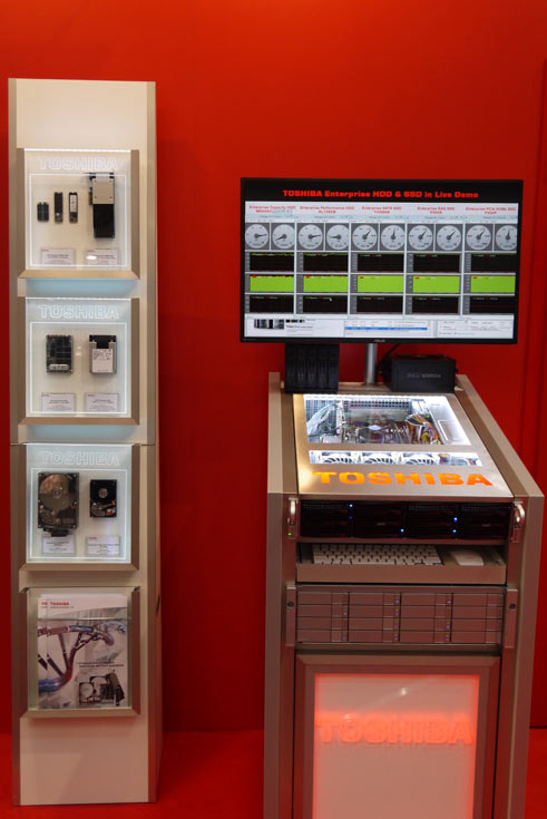 Основу экспозиции Toshiba на выставке CeBIT 2017 составили HDD, SSD и флэш-накопители 