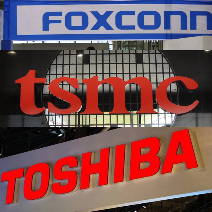 Foxconn и TSMC надеются оспорить лидирующее положение Samsung на рынке флэш-памяти