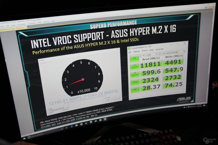 Asus и Intel показали реализацию технологии VROC 