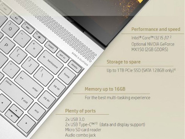 Nvidia GeFroce MX150 засветилась в конфигурации ноутбука HP Envy 13