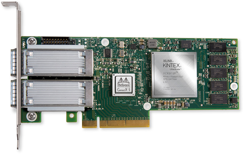 Основой Innova-2 служит FPGA Xilinx UltraScale и сетевой адаптер ConnectX-5, поддерживающий скорости до 100 Гбит/с