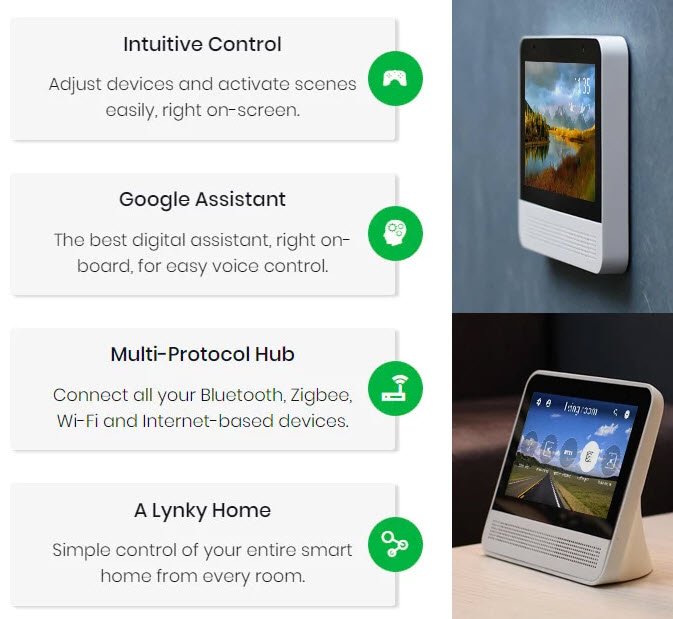 Lynky — первая умная АС с сенсорным экраном и Google Assistant