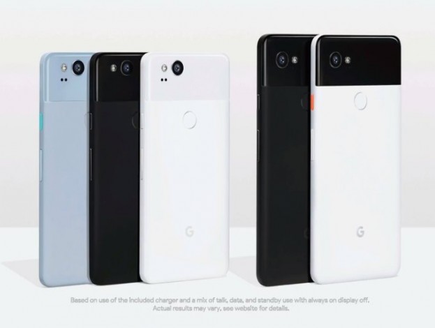 Google Pixel 2 и Pixel XL 2 отличаются формата экранов