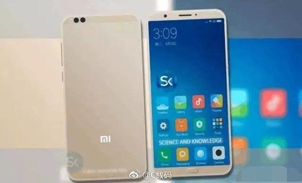 Опубликовано изображение смартфона Xiaomi Mi 6C, который будет оснащен SoC Surge S2