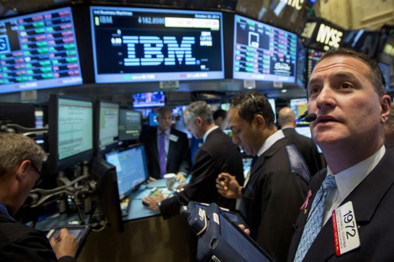 Акции IBM, с начала года подешевевшие на 12%, показали крупнейший за последние шесть лет рост