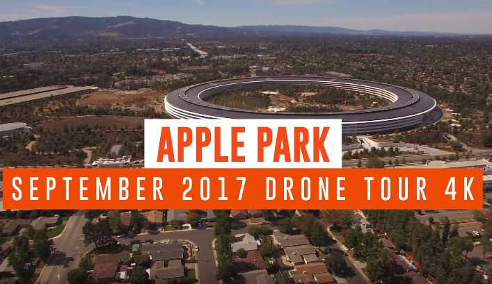 Новое видео демонстрирует Apple Park и Steve Jobs Theater в состоянии, близком к финальному