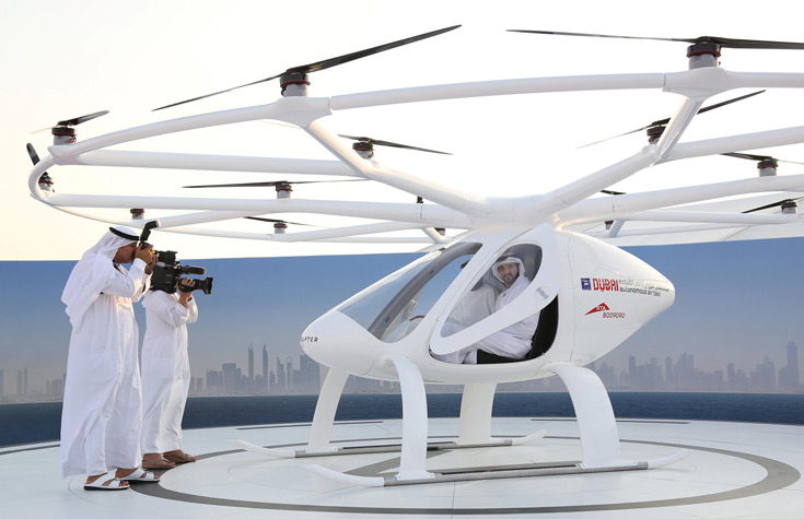 В Дубае протестировали беспилотное летающее такси