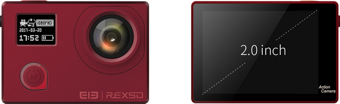 Экшн-камера Elephone Explorer Dual оснащена двумя экранами