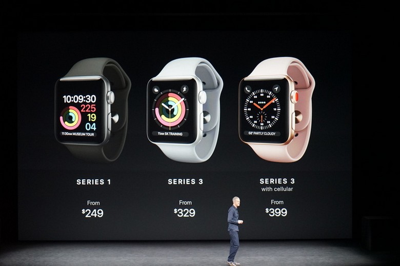 Apple Watch Series 3 доступны как с LTE, так и без