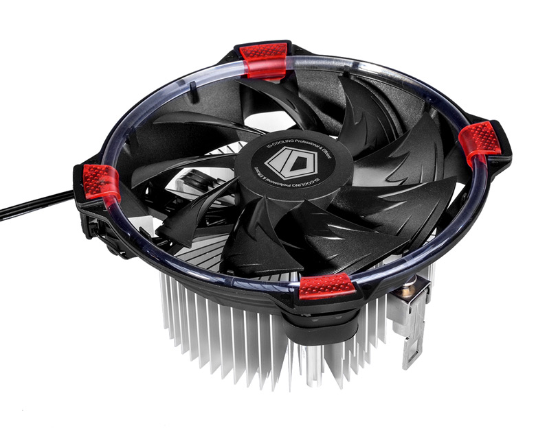 Габариты DK-03 Halo AMD Red — 130 х 130 х 63 мм, масса — 365 г