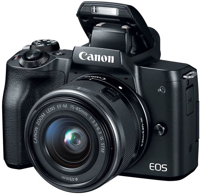 Беззеркальная камера Canon EOS M50 оснащена электронным видоискателем