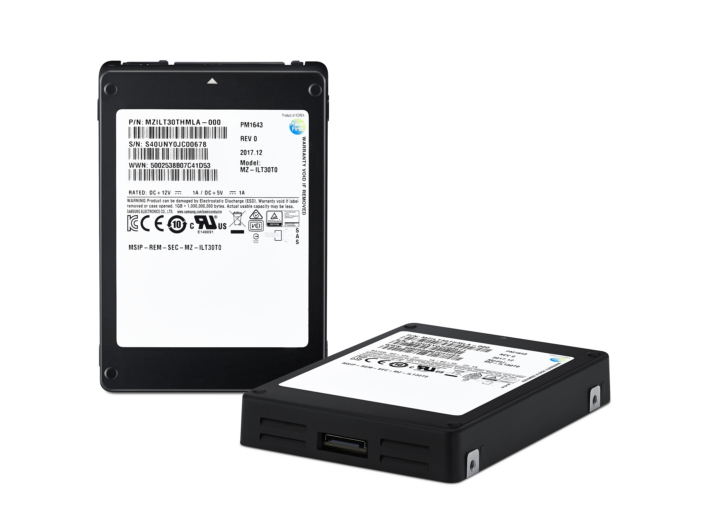 Самые емкие в отрасли SSD Samsung PM1643 предназначены для корпоративного сегмента