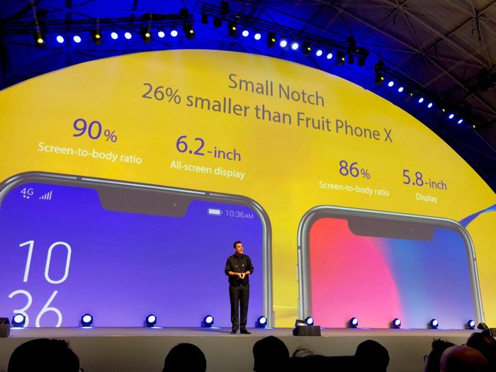 Экран смартфона Asus ZenFone 5 занимает 90% лицевой панели, а вырез на 26% меньше аналогичного у iPhone X