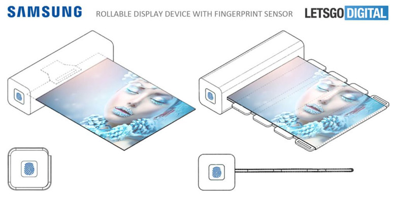 Специалисты Samsung изобрели устройство с экраном-свитком, разворачиваемым прикосновением пальца