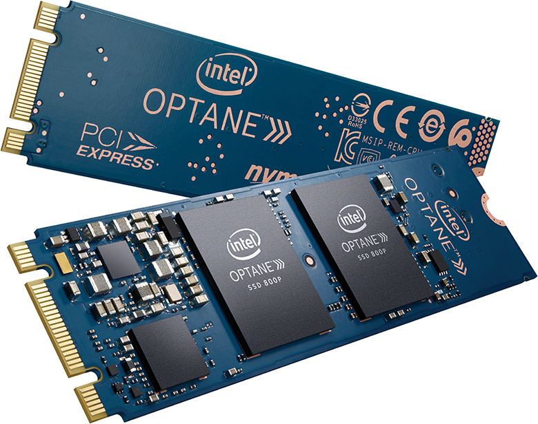 Твердотельные накопители Intel Optane SSD 800P выпускаются объемом 58 ГБ и 118 ГБ