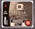 512 Мб Compact Flash от Lexar Media