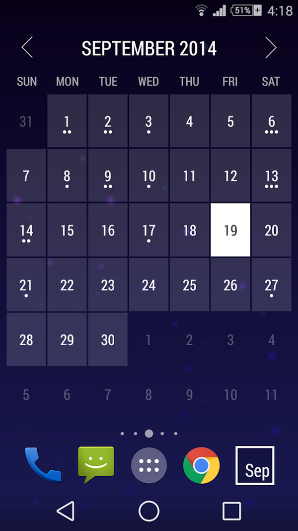 Путеводитель по календарям для Android