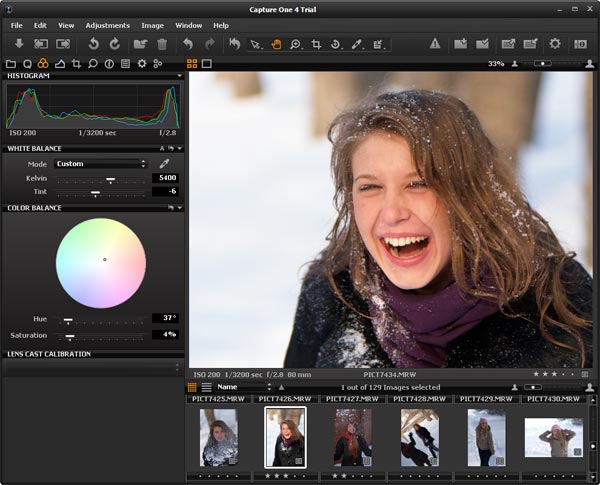 Управление цветом в Capture One 4