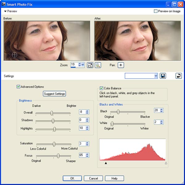 Улучшение качества фотографий в Corel Paint Shop Pro при помощи инструмента Smart Photo Fix