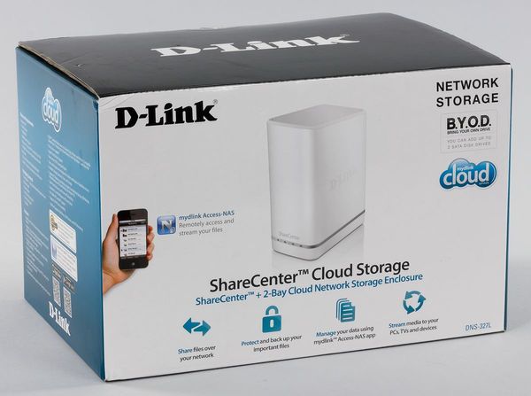 Упаковка D-Link DNS-327L